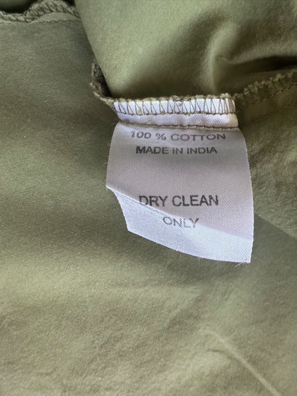 Millie Resort & Travel Olive Green Puff Sleeve Babydoll Dress Medium - Picture 6 of 14